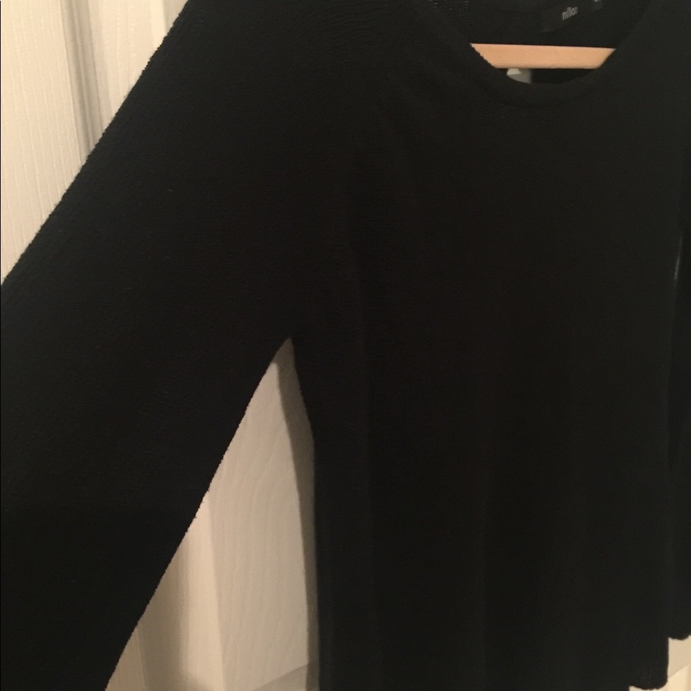 Millau Black Split Back Knit Sweater - image 4